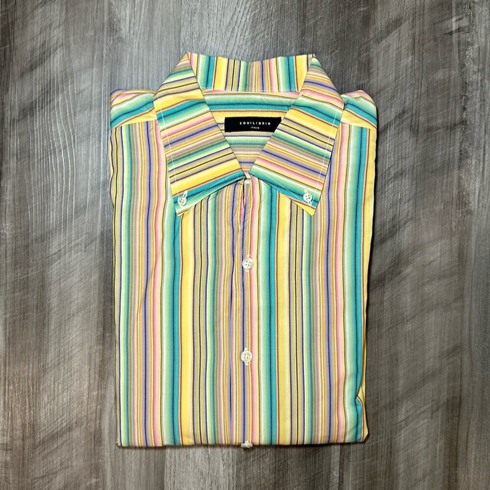 Equilibrio Italia Long Sleeve Button Down - Large